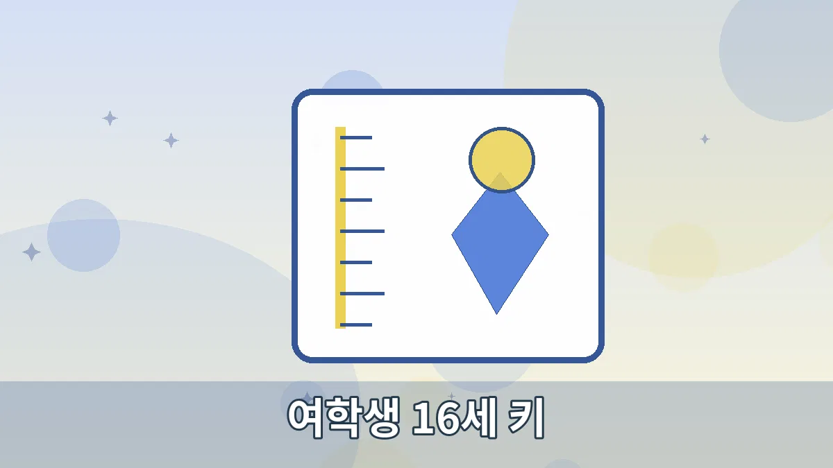 여학생 16세 키 안내 이미지 2