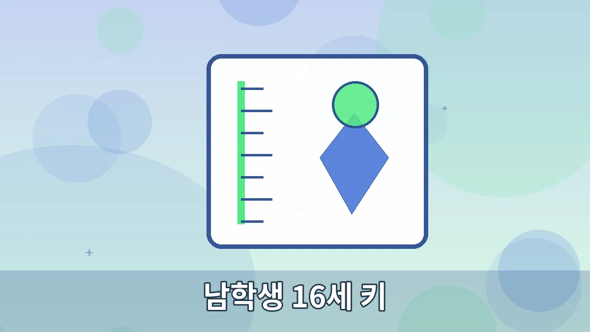 남학생 16세 키 안내 이미지 5